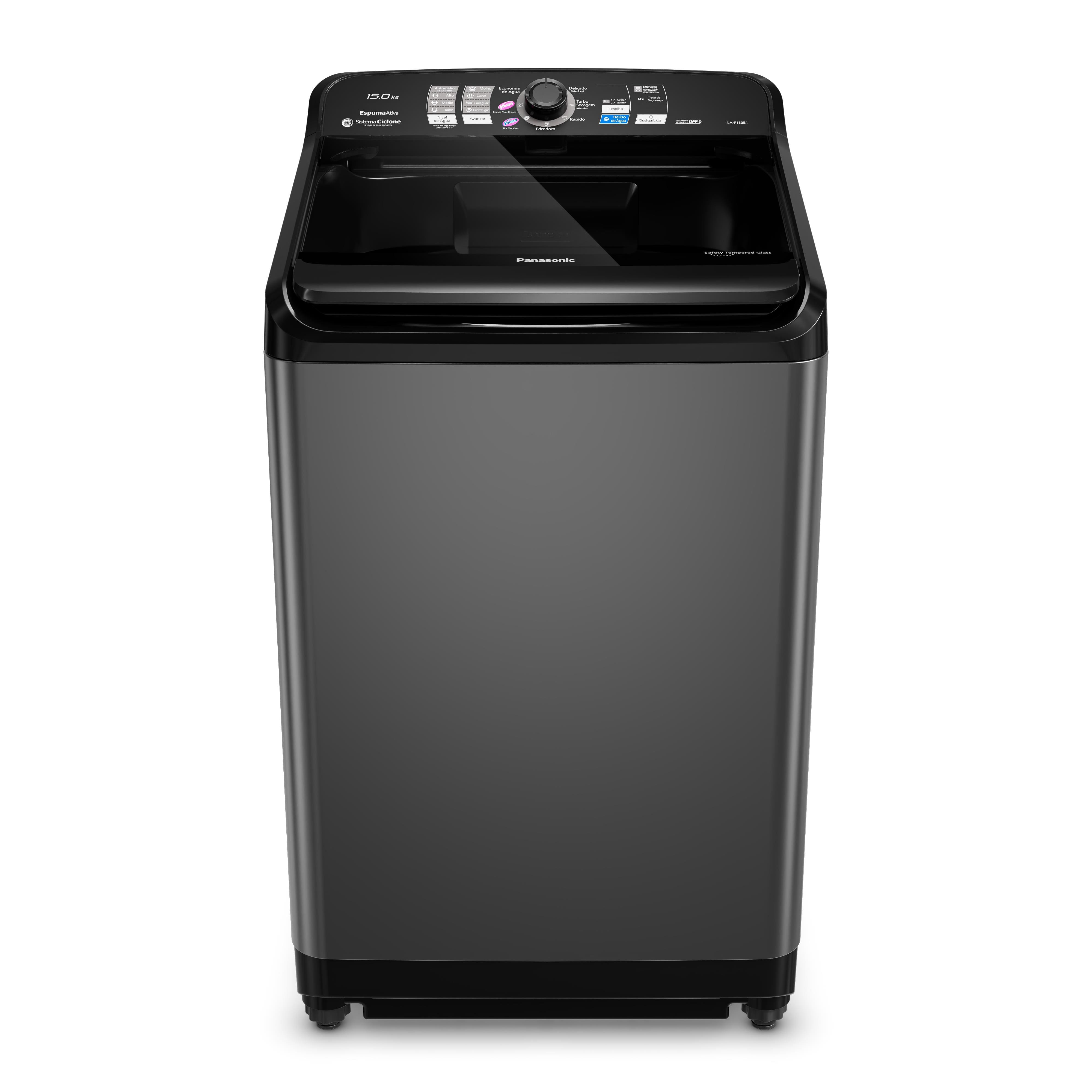 Lavadora Panasonic 15kg F150TA Titânio
