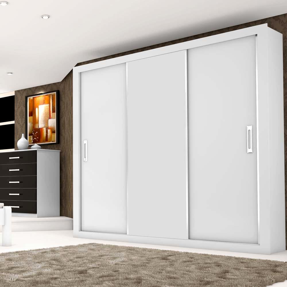 Guarda-roupa Carioca Móveis Bahia com 3 Portas e 4 Gavetas