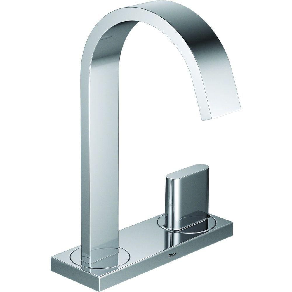 Torneira Deca Para Lavatório De Mesa Bica Alta Com Chapa Deca Polo 1191.C33