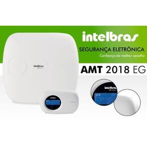 Kit De Sistema De Alarme S/ Fio Amt 8000 Slim Intelbras