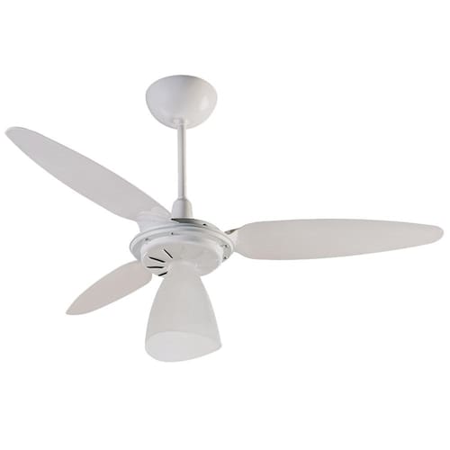 imagem-Ventilador de Teto Ventisol Wind Light com Lustre e 3 Velocidades - Branco - 110v