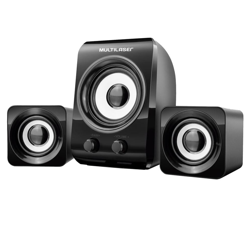 Caixa de Som Multilaser SP172 2.1 USB 14W - Preta