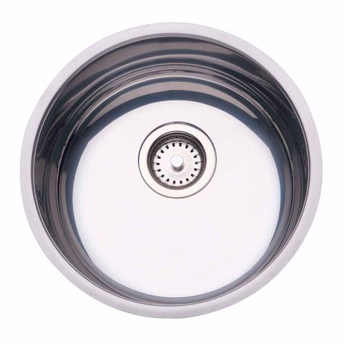 Cuba de Embutir para Cozinha Tramontina Redonda 30 BL Válvula de 3.1/2 Inox Menor preço em Cuba de Embutir para Cozinha Tramontina Redonda 30 BL Válvula de 3.1/2 Inox