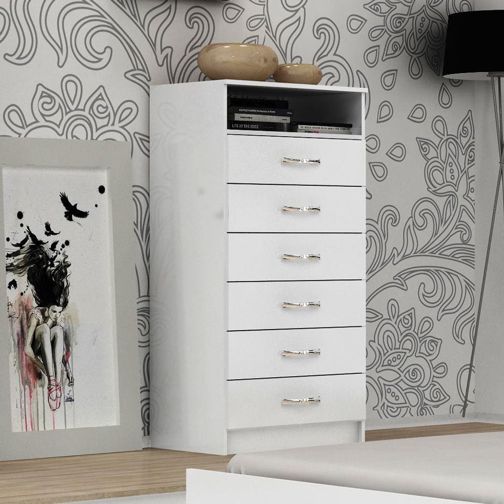 Cômoda Com - Gavetas Para TV Evidência