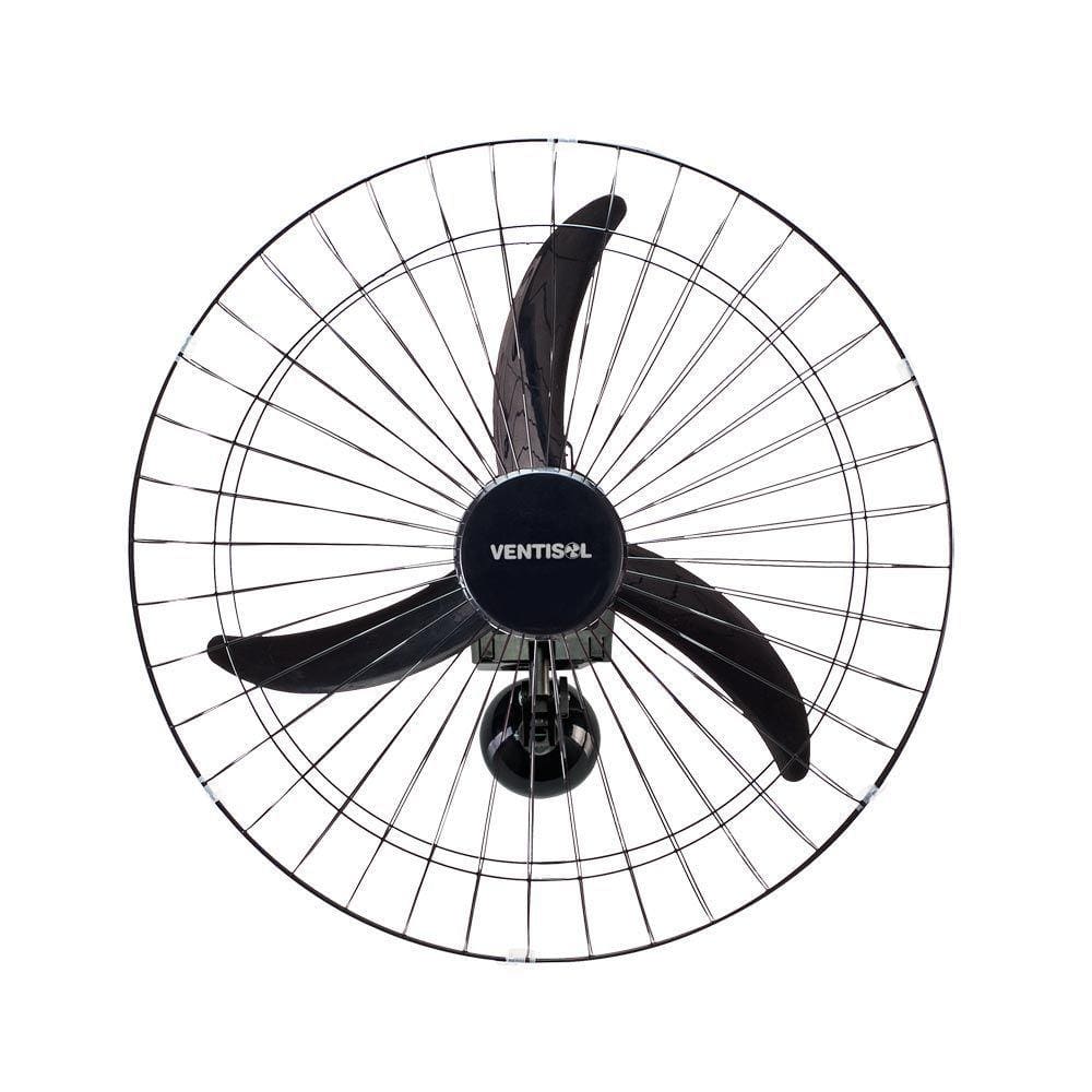 Ventilador de Parede 60Cm Oscilante Preto 200W - Ventisol
