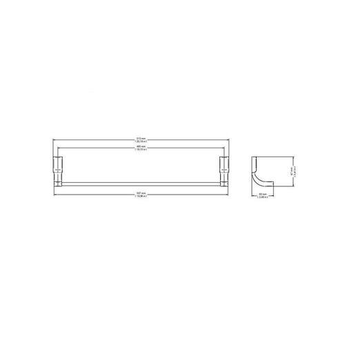 Porta Toalha de Banho Bastão 51cm Top Cromado Docol Menor preço em Porta Toalha de Banho Bastão 51cm Top Cromado Docol