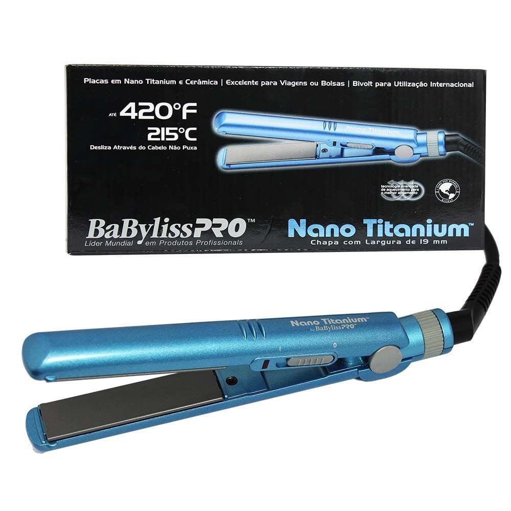 Prancha nano titanium pequena extra