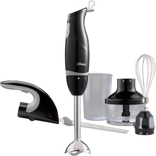 imagem-Mixer 4 em 1 Oster 2620 com Processador, Batedor de Claras e Faca Elétrica - Preto - 110V