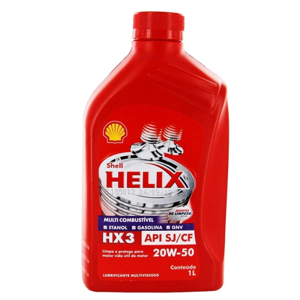 Oleo Para o Motor Shell Helix HX3 20W50 SJ/CF 1L