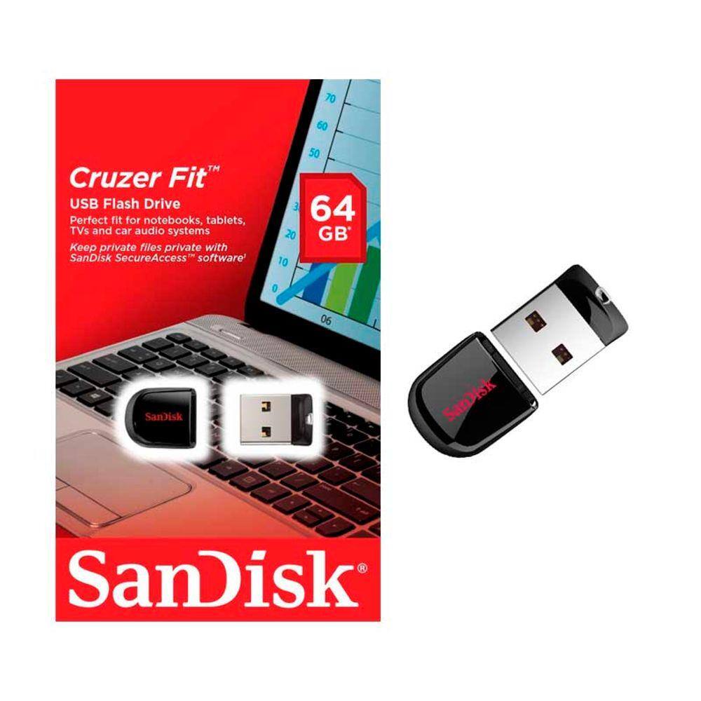 pendrive sandisk ultra fit 64gb