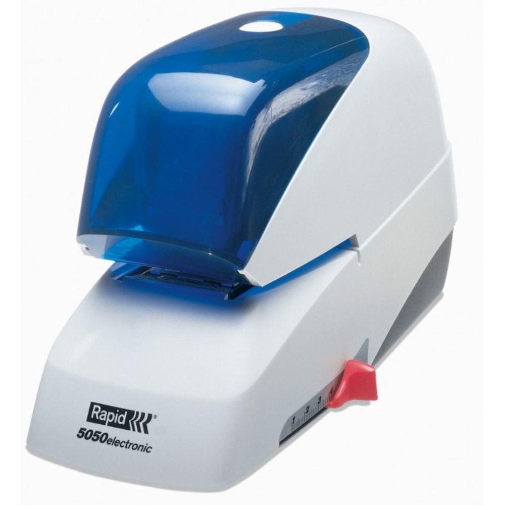 Grampeador Eletrônico Rapid 5050E - Grampeia Até 50 Folhas, Carregamento Por Cartucho, 14880