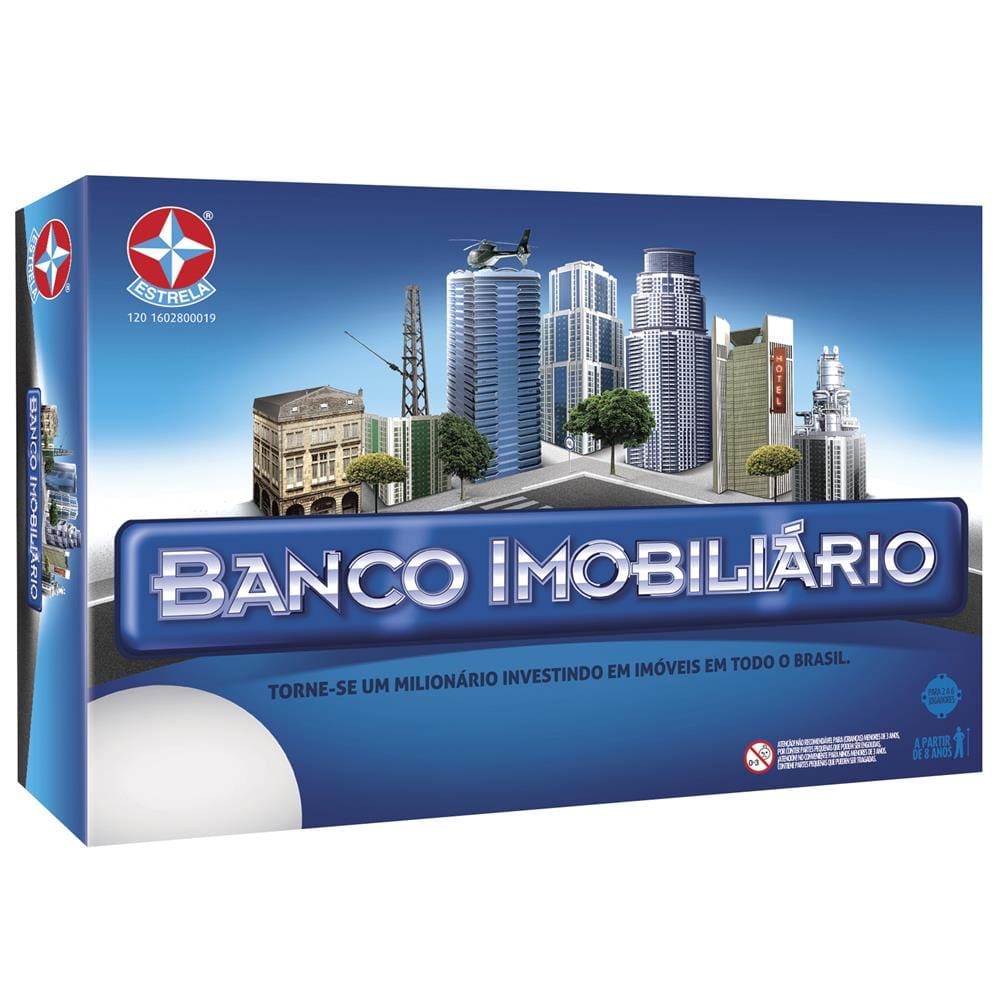 Jogo De Tabuleiro Super Banco Imobiliário C/ Maquina Estrela