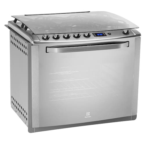imagem-Fogão de Embutir Electrolux 5 Bocas 76RXE com Grill e Timer Digital Inox - Bivolt