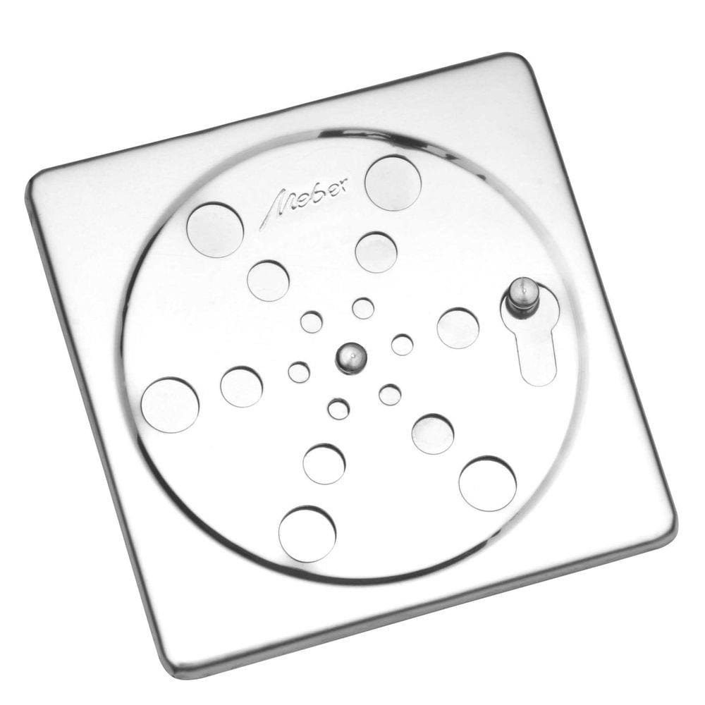 Grelha Fecho Meber Inox Quadrado 2415 C 15 cm Cromado