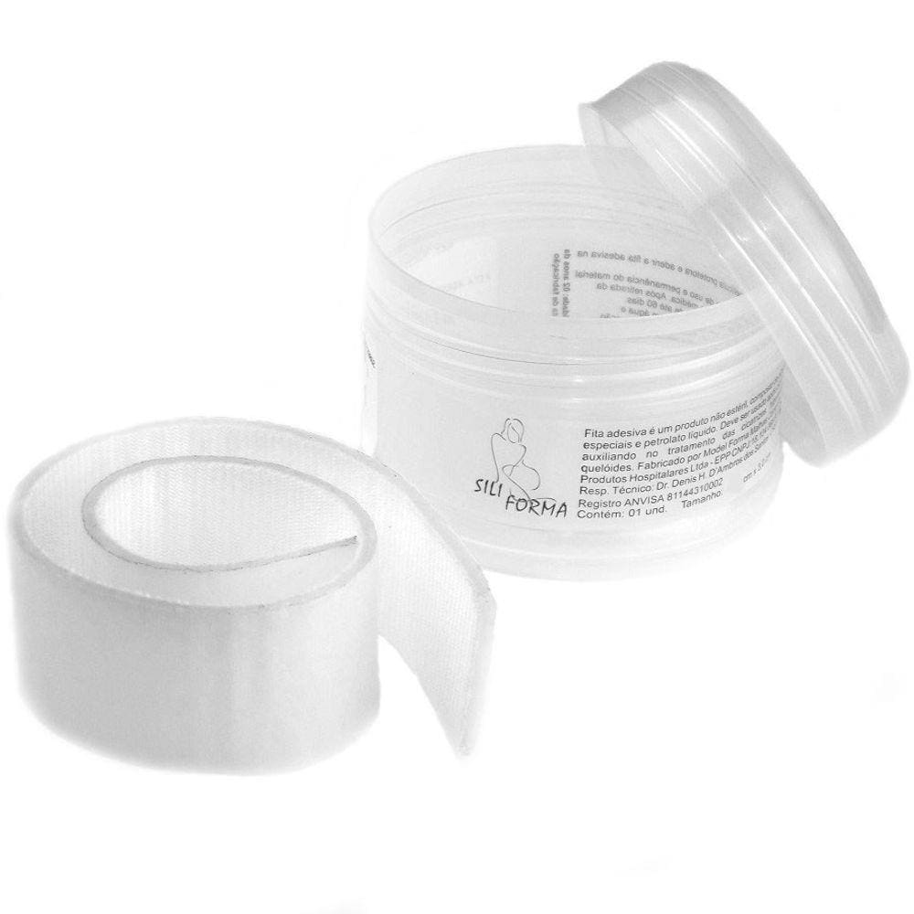Fita Adesiva Abdominal para Cicatriz Hipertrófica e Queloide 35x3cm Siliforma