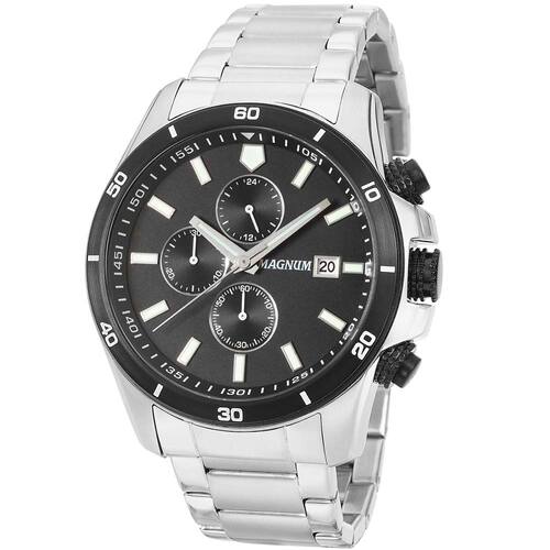 Relógio Masculino Analógico Magnum MA34647T - Prata Menor preço em Relógio Masculino Analógico Magnum MA34647T - Prata