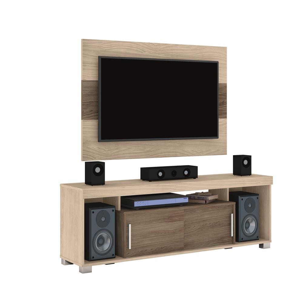 Rack com 2 Portas Para TV de 65” com Painel Madetec Pierre para TVs de até 50”