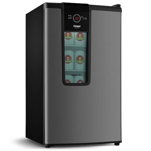 imagem-Cervejeira Consul CZD12AT com Display na Porta e Controle de Temperatura Titanium - 82L - 220V