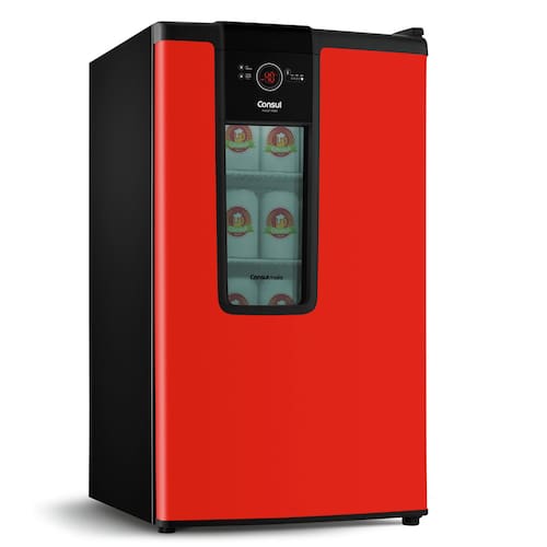 imagem-Cervejeira Consul Mais CZD12AV Vermelha - 82L - 110V