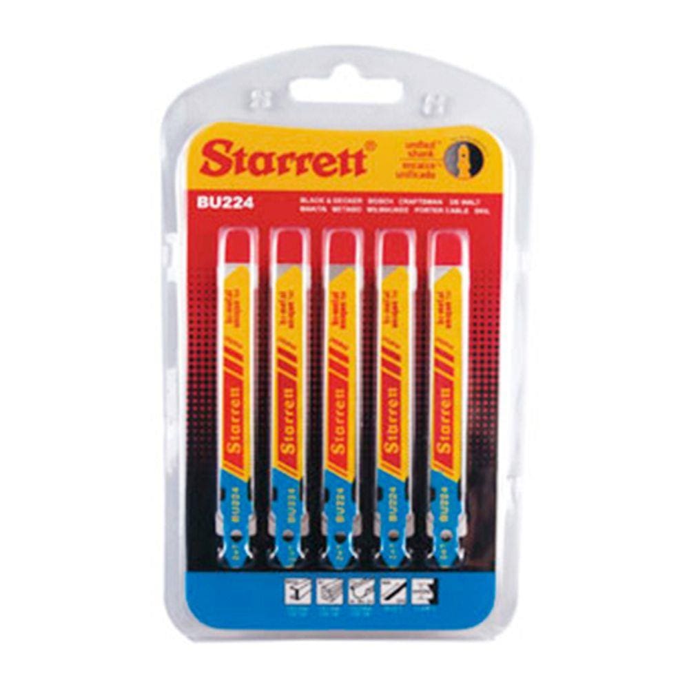 Cartela de lâmina serra tico tico bimetal 50 mm com 5 peças - BU224 - Starrett