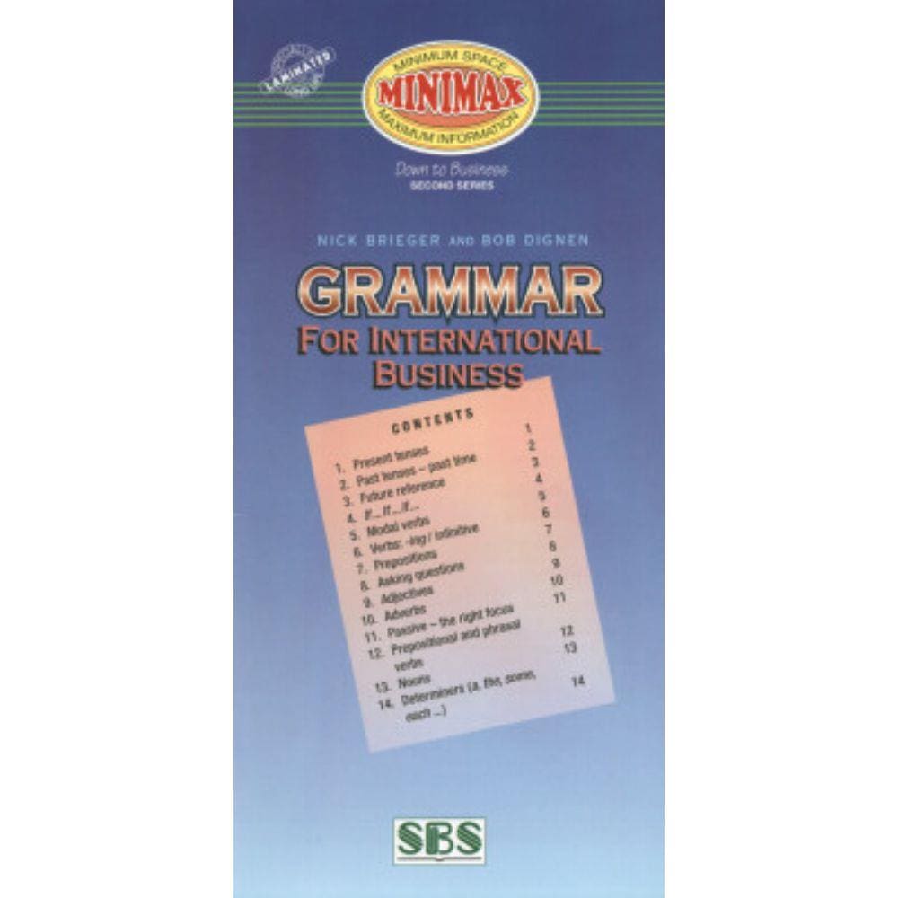 Minimax - Grammar For International Business