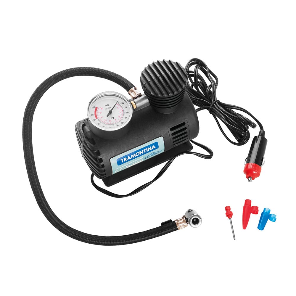Compressor de Ar Portátil para Carros Tramontina 50W - 12V