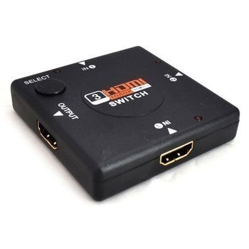 Switch HDMI 1x3 Divisor 3 portas hub para PS3 XBOX360 TV Tablet Bluray