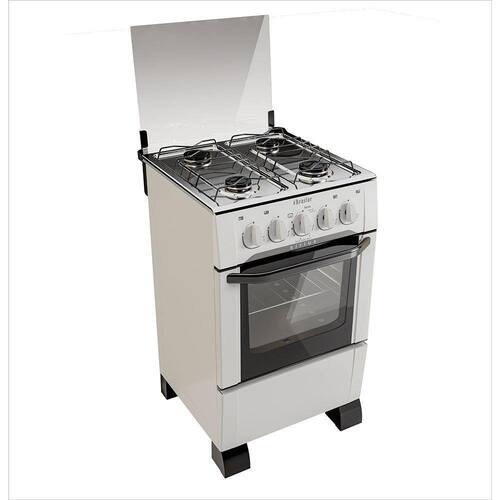 imagem-Fogão Piso 4 Bocas Sirius Acendimento Manual Branco Braslar