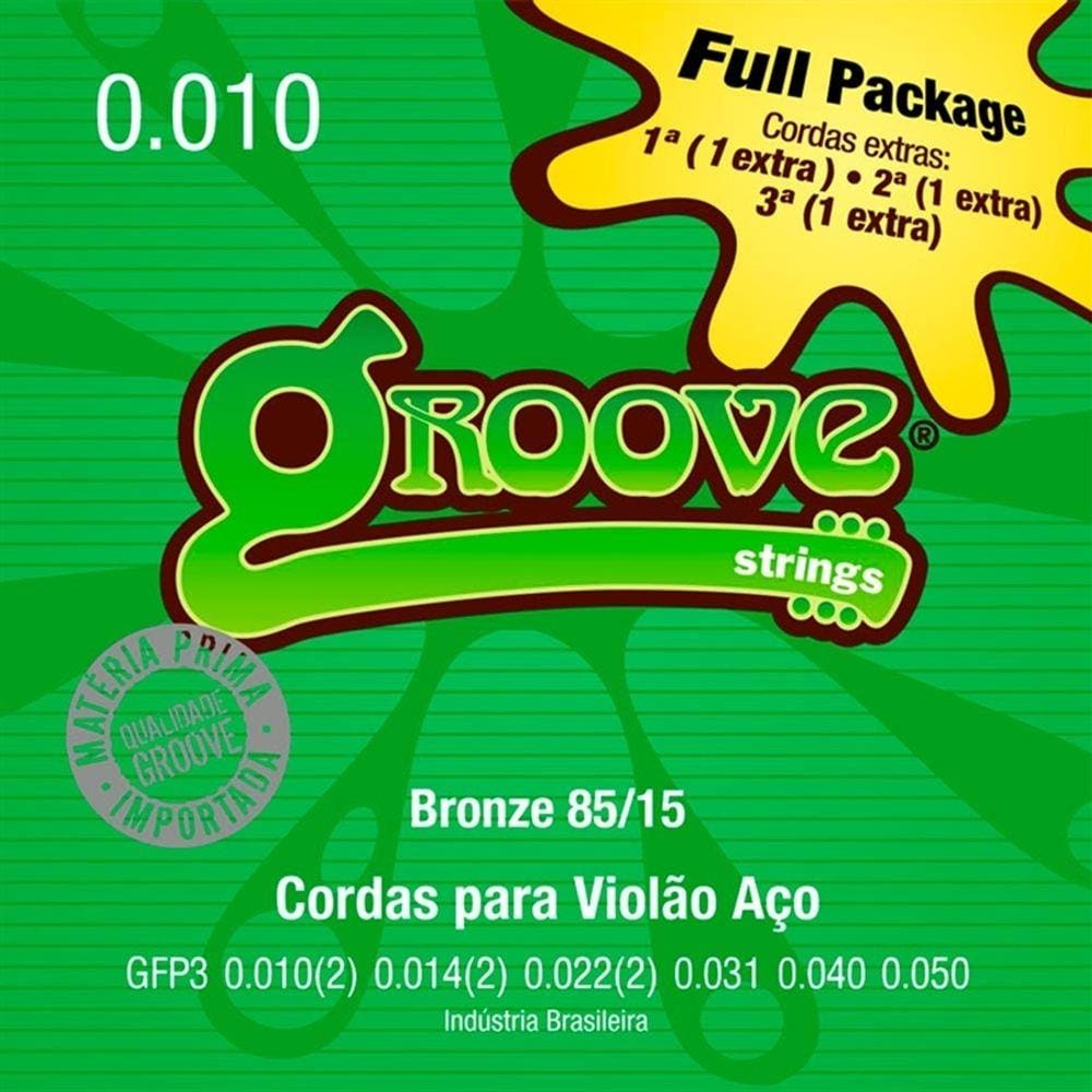 Corda Violão Full Package 010 GFP3 Groove