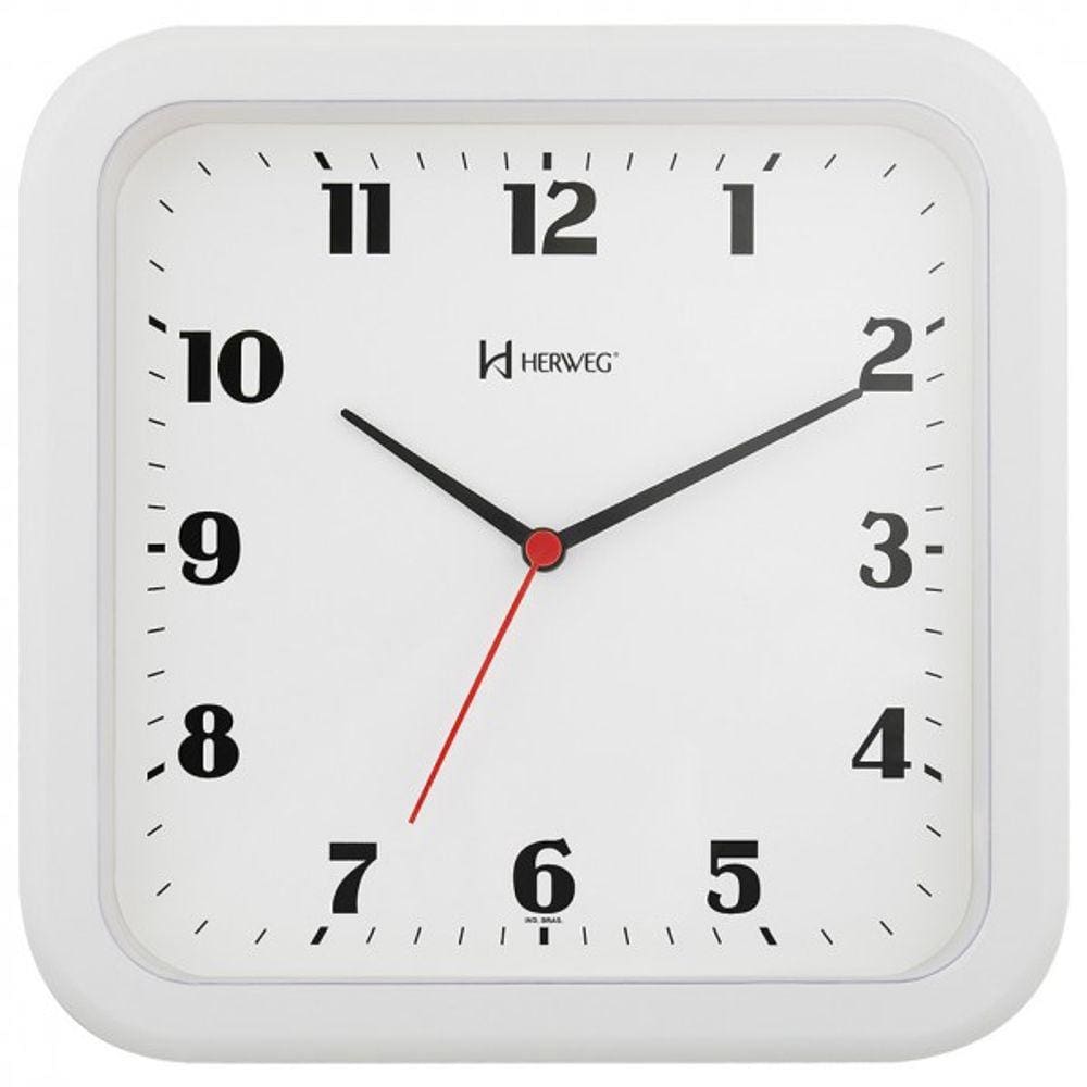 Relógio De Parede Moderno Herweg Branco 6145-21