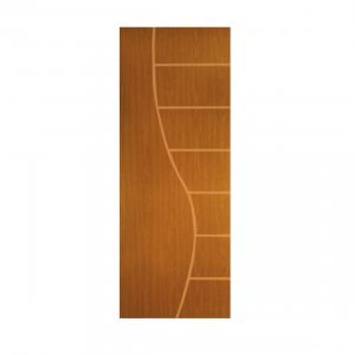 Menor preço em Porta de Madeira Frisada Cantareira MGM 210cmx60cm Melamínico Mogno
