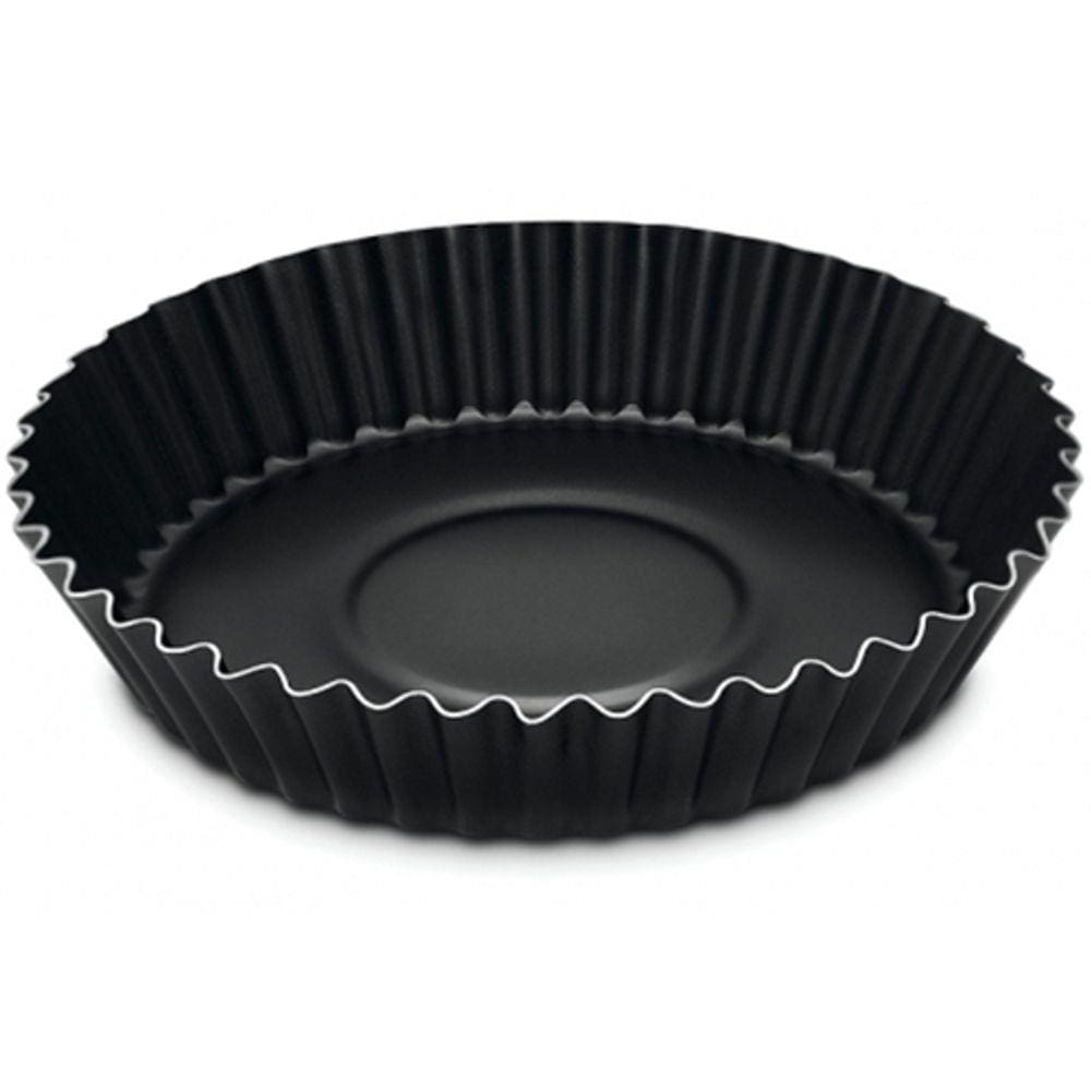 Fôrma para Torta e Bolo Alumínio 24 cm Preta Brasil Tramontina