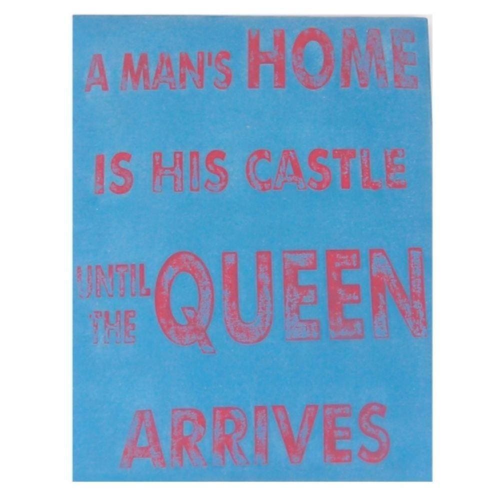 Quadro Tecido Design A Mans Home