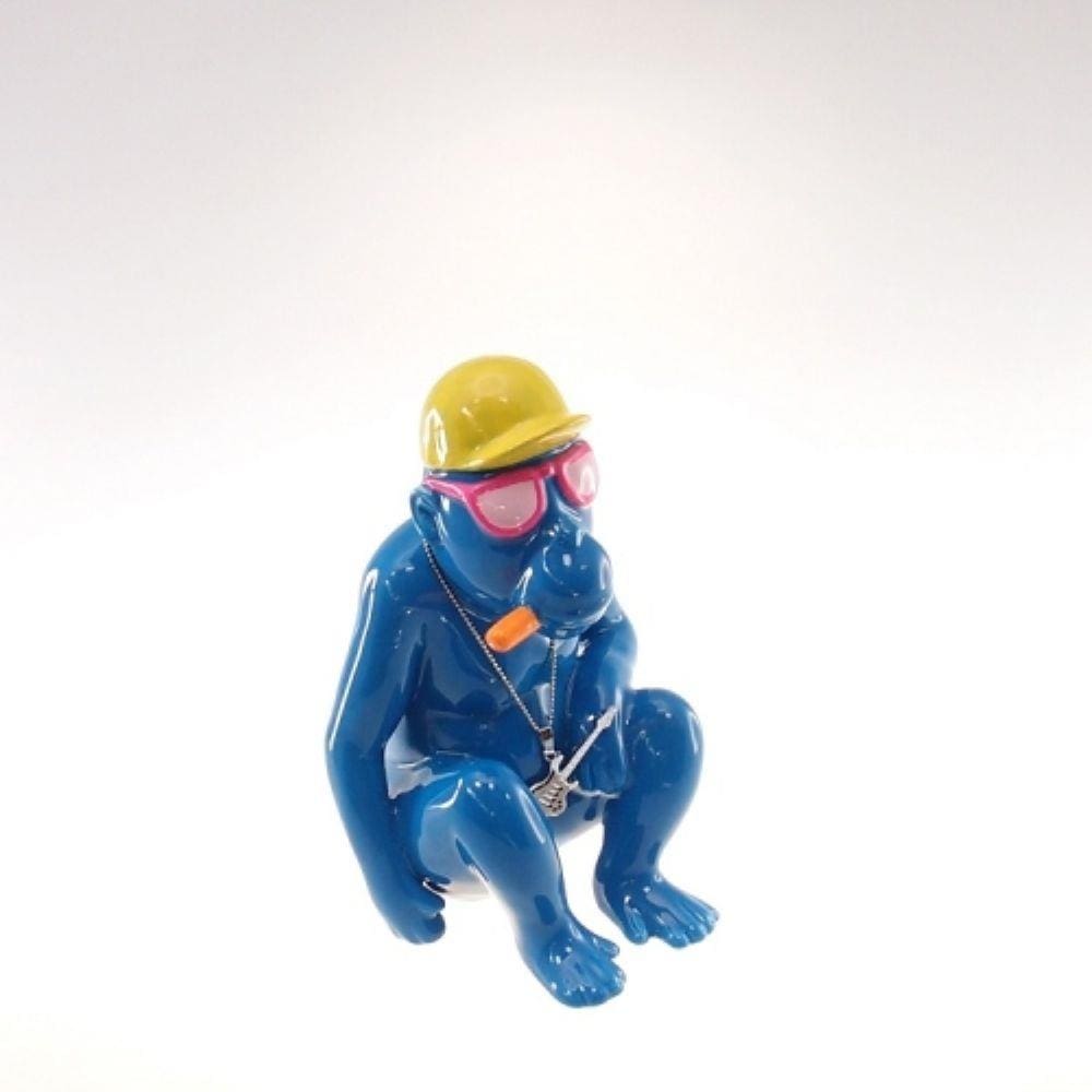 Macaquinho Estiloso Tabaco Azul