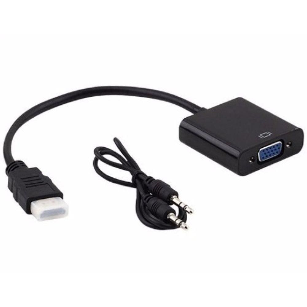 Cabo Adaptador Hdmi Para Vga Com Audio P2 - Tv Pc Video Game