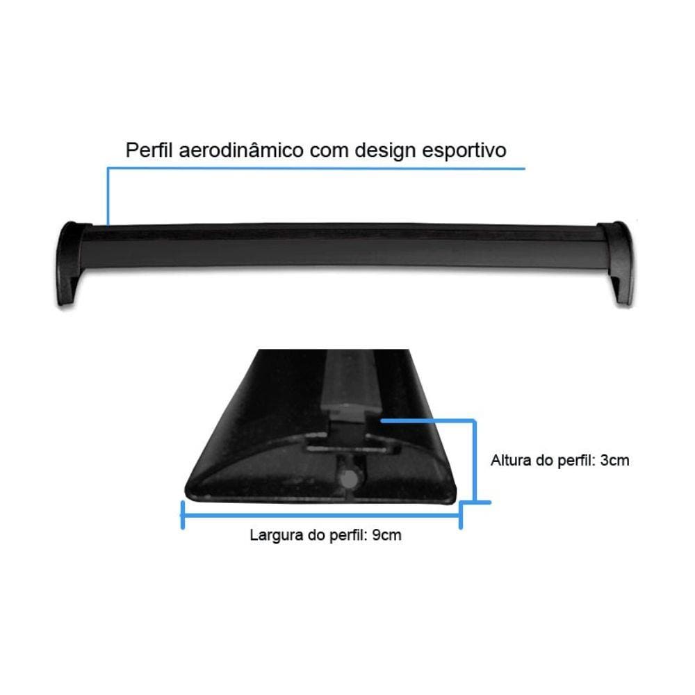 Rack De Teto em Alumínio Para Carro Uno Antigo 4 Portas