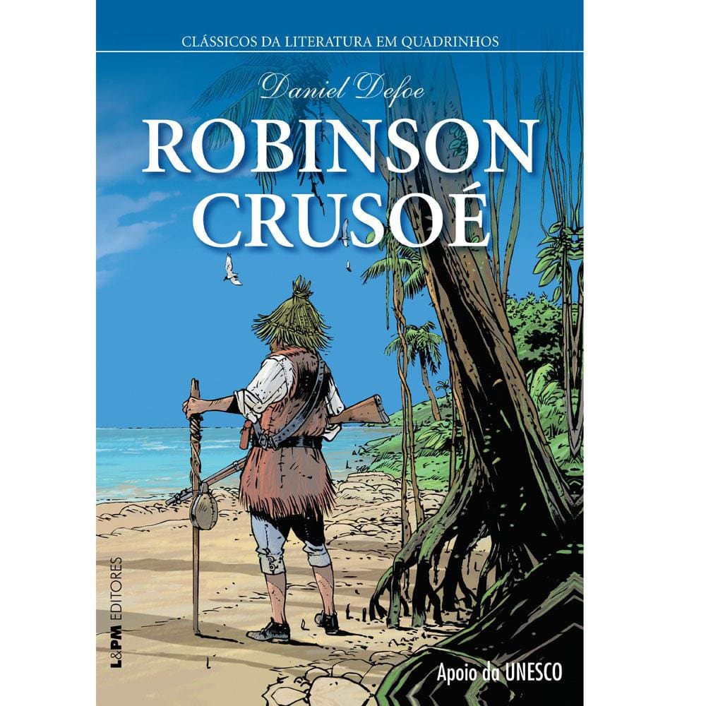 Livro - Clássicos da Literatura em Quadrinhos - Robinson Crusoé - Daniel Defoe