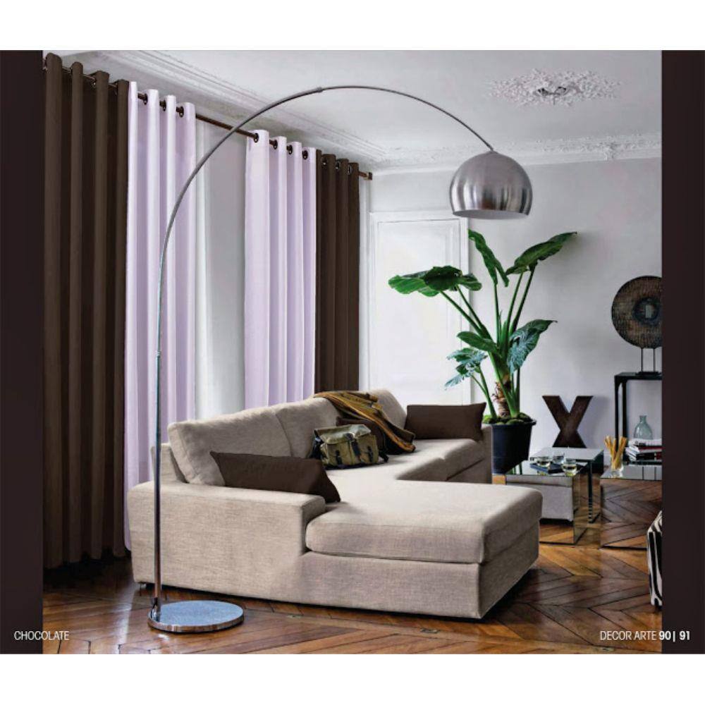 Cortina Para Sala 4,00x2,50 Vicenza Tabaco | Admirare