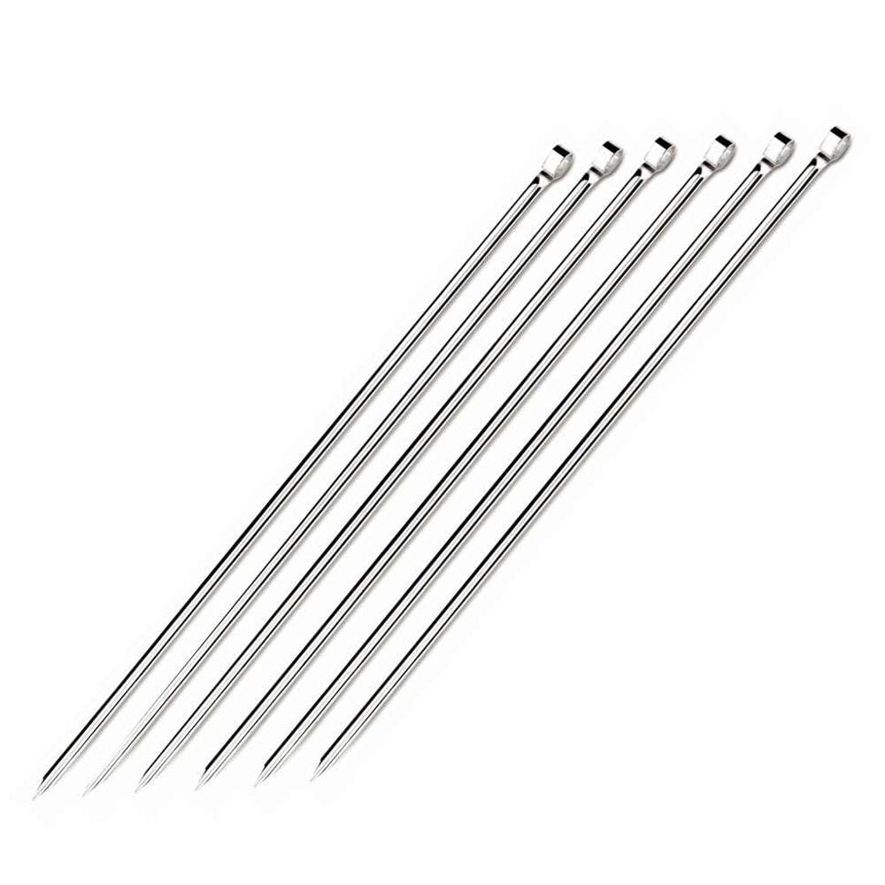 Conjunto De Espetos 40cm Inox 6 Peças Tramontina