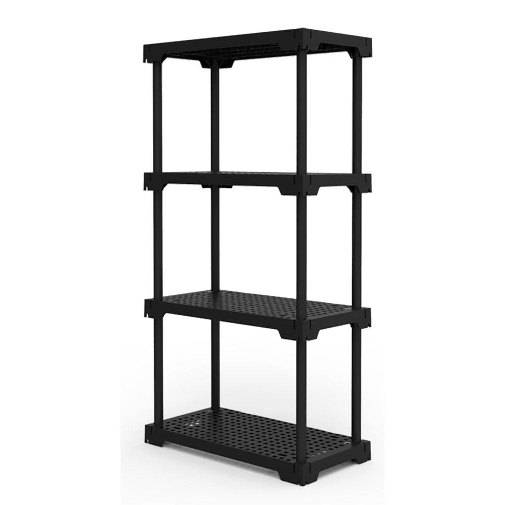Estante Poly Com 4 Prateleiras Preto