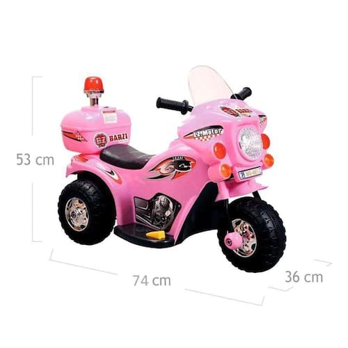 MINI MOTO ELETRICA INFANTIL 6V BRANCO - IMPORTWAY - Ri Happy