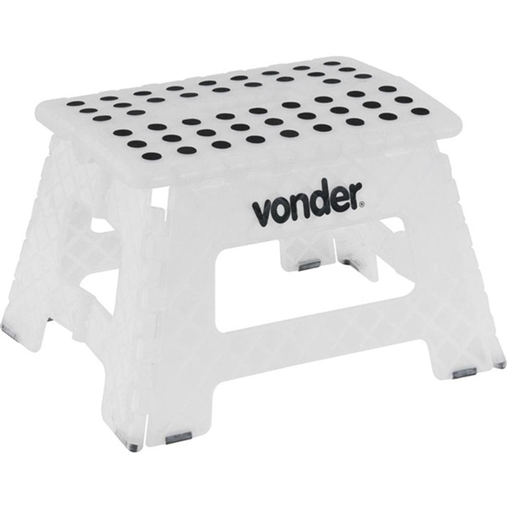 Banqueta Plástica Multiuso Vonder Dobrável 150Kg