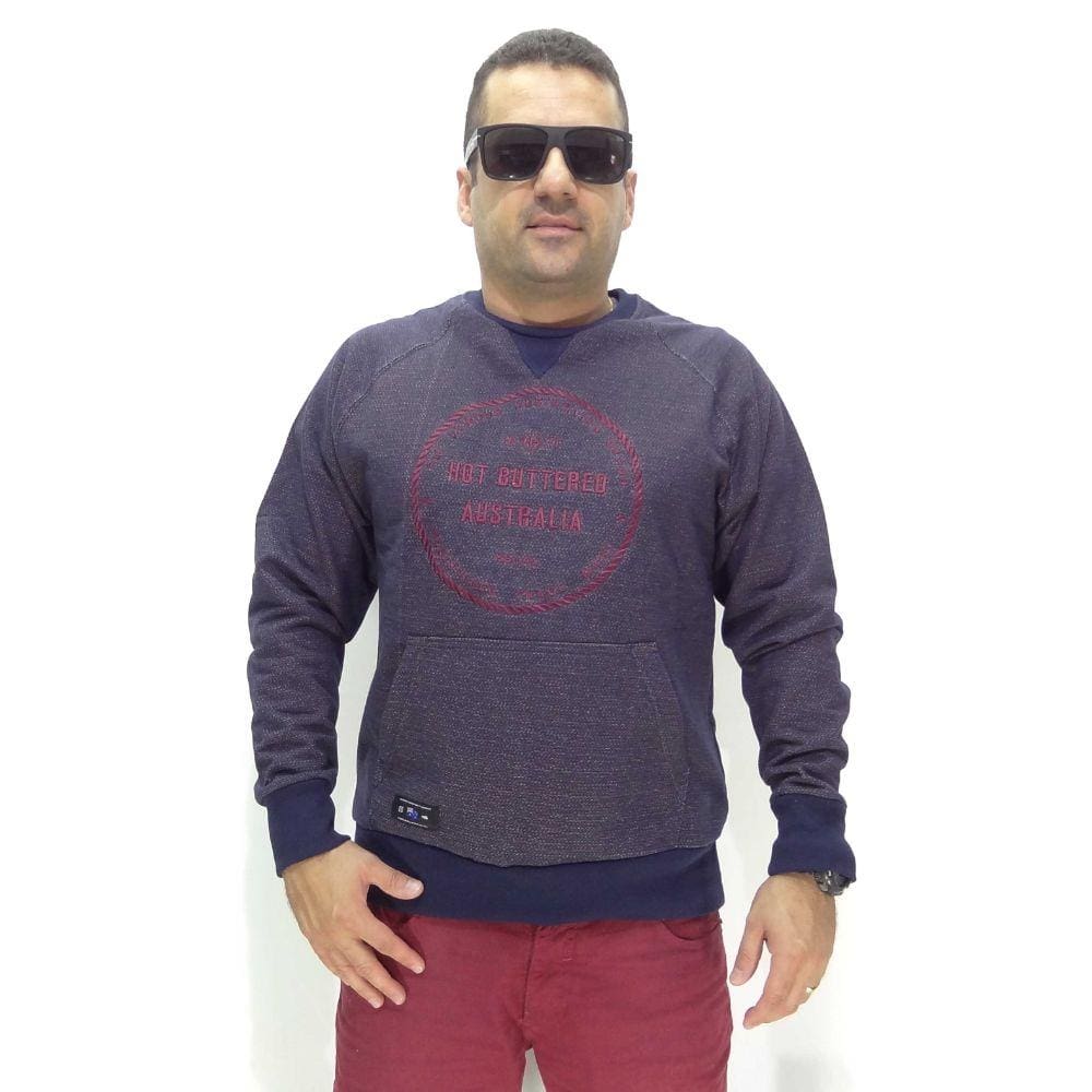 Moletom Fechado HB The Famous Australian sem Capuz