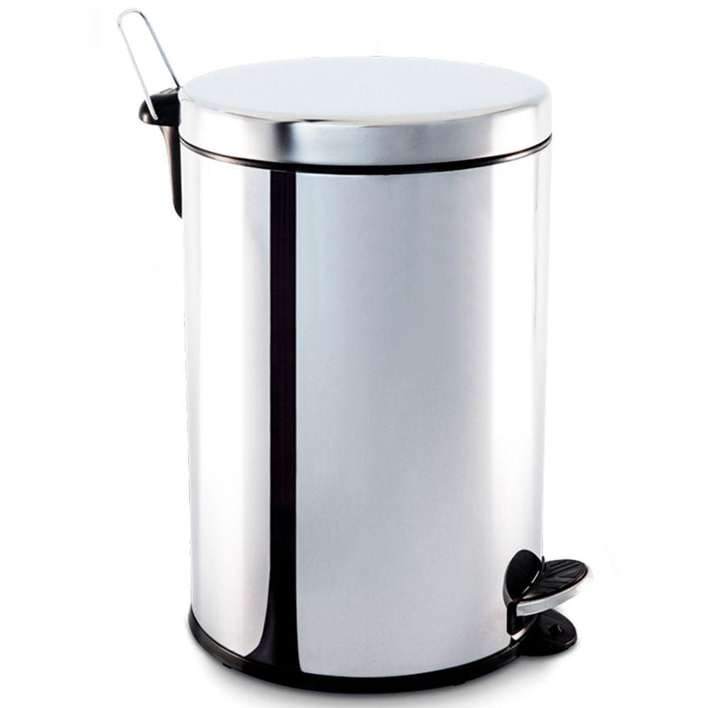 Lixeira Decorline com Pedal e Balde 20 Litros Aço Inox 3040/204 - Brinox - Prata