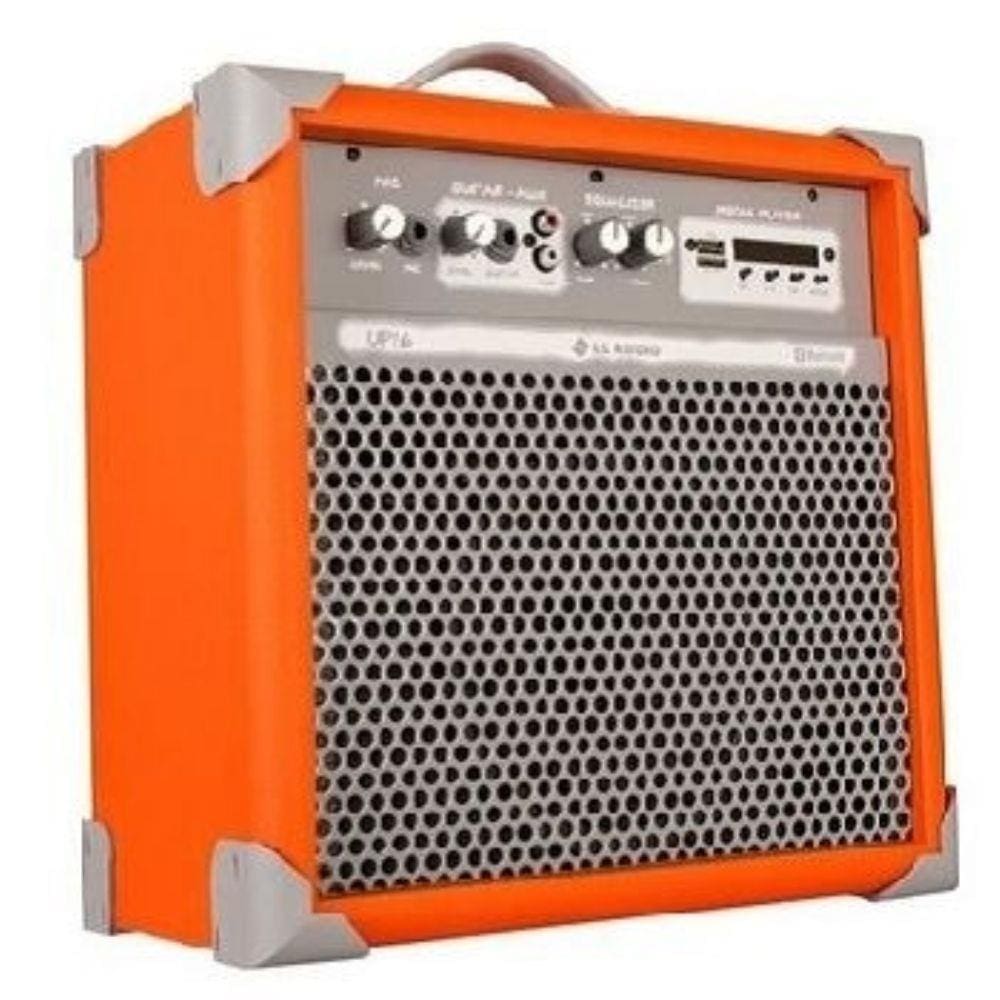 Caixa de Som Amplificada Multiuso UP!6 FM/USB/BLUETOOTH - Orange