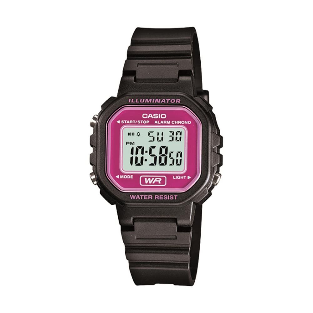 Relógio Feminino Digital Casio LA-20WH-4ADF – Preto/Lilás