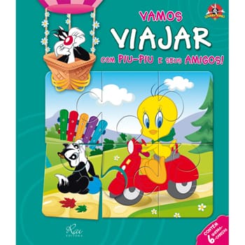 Livro - Vamos Viajar Com Piu-Piu e Seus Amigos!