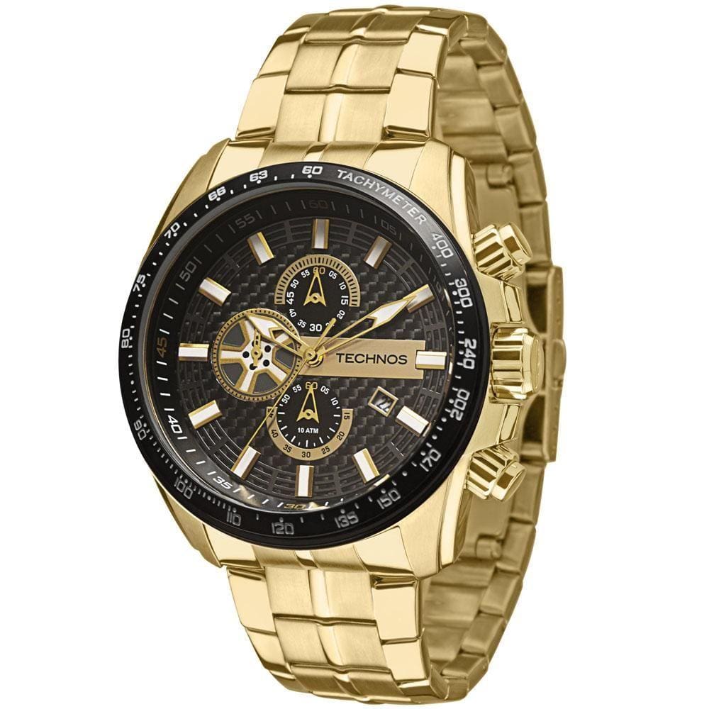 Relógio Masculino Technos Performance Carbon OS1AAY/4P 52mm Dourado