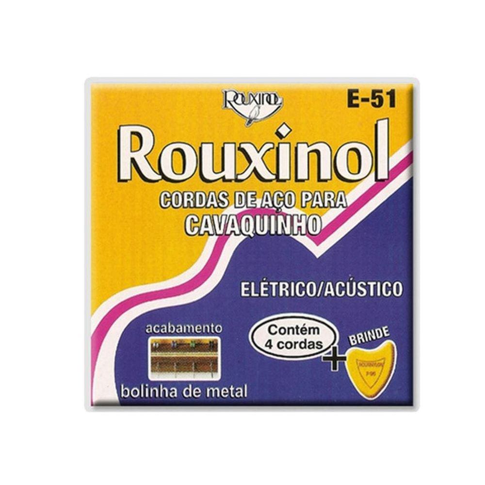 Encordoamento Para Cavaco Rouxinol E51 011? Elétrico Aço - C/Palheta