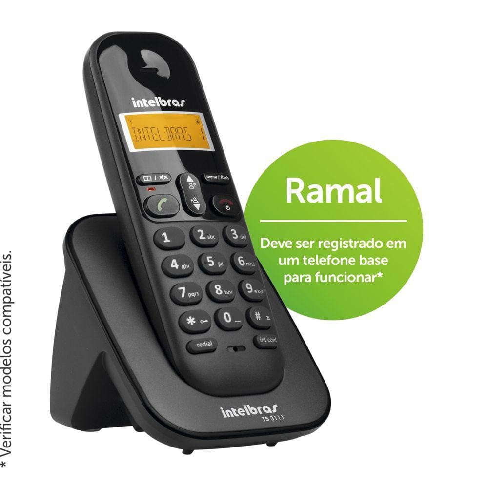 Ramal Sem Fio TS 3111Preto